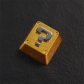 1pc Artisan Zinc Aluminum Alloy Keycaps for Mechanical Keyboard Super Mario Golden X / Question